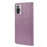Imprinted Butterflies Flower Leather Wallet Stand Case for Xiaomi Redmi Note 10 Pro