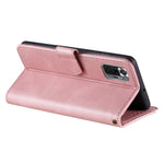 Rivet Decor Skin-Feeling Splicing Leather Wallet Phone Protective Cover for Xiaomi Redmi Note 10 Pro Max