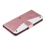 Rivet Decor Skin-Feeling Splicing Leather Wallet Phone Protective Cover for Xiaomi Redmi Note 10 Pro Max