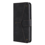 Rivet Decor Skin-Feeling Splicing Leather Wallet Phone Protective Cover for Xiaomi Mi 11 Lite 4G / 5G / 11 Lite 5G NE