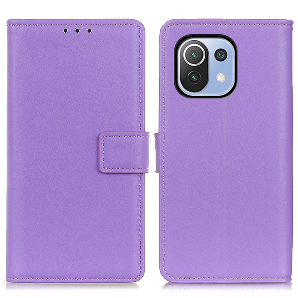 Magnetic Clasp Stand Leather Shell Case for Xiaomi Mi 11 Lite 4G / 5G / 11 Lite 5G NE