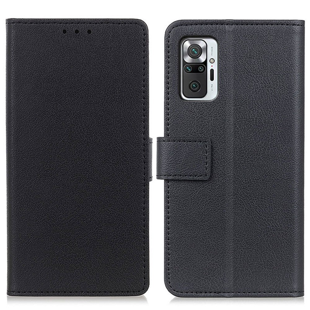 For Xiaomi Redmi Note 10 Pro / 10 Pro Max Shockproof Phone Case Leather Protective Cover with Stand Wallet