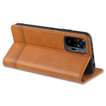 AZNS Stand Wallet Auto-absorbed Magnetic Leather Case for Xiaomi Redmi Note 10 Pro/Note 10 Pro Max