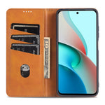AZNS Stand Wallet Auto-absorbed Magnetic Leather Case for Xiaomi Redmi Note 10 Pro/Note 10 Pro Max
