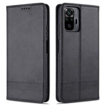 AZNS Stand Wallet Auto-absorbed Magnetic Leather Case for Xiaomi Redmi Note 10 Pro/Note 10 Pro Max