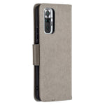 Imprint Butterfly Leather Wallet Case for Xiaomi Redmi Note 10 Pro Max / Redmi Note 10 Pro