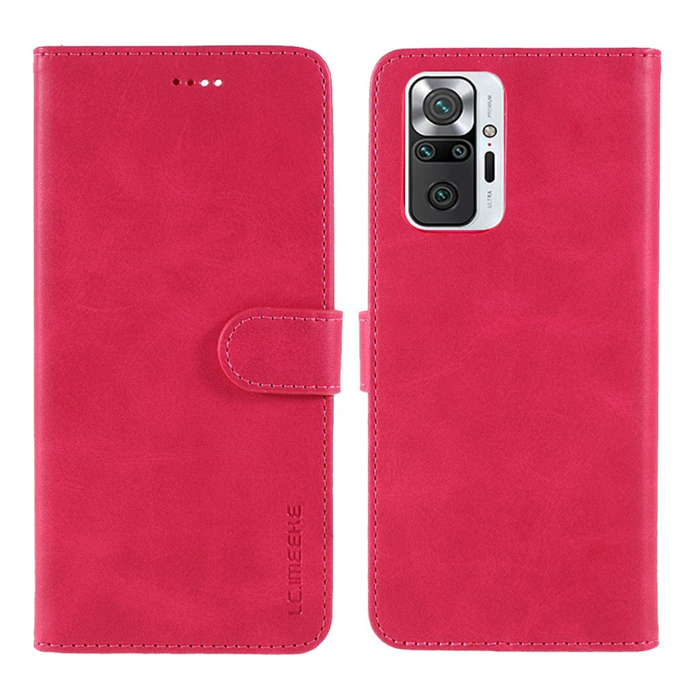 LC.IMEEKE Wallet Stand Leather Case for Xiaomi Redmi Note 10 Pro Mobile Phone Cover