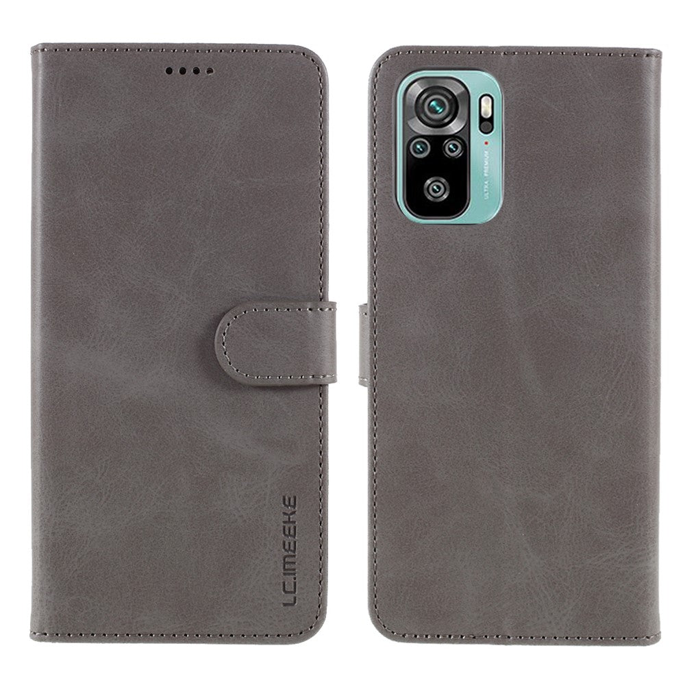 LC.IMEEKE för Xiaomi Redmi Note 10S / Note 10 4G / Poco M5s 4G Plånboksfodral i läder, mobilskal