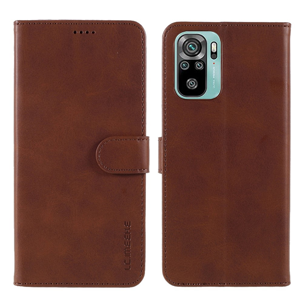 LC.IMEEKE för Xiaomi Redmi Note 10S / Note 10 4G / Poco M5s 4G Plånboksfodral i läder, mobilskal