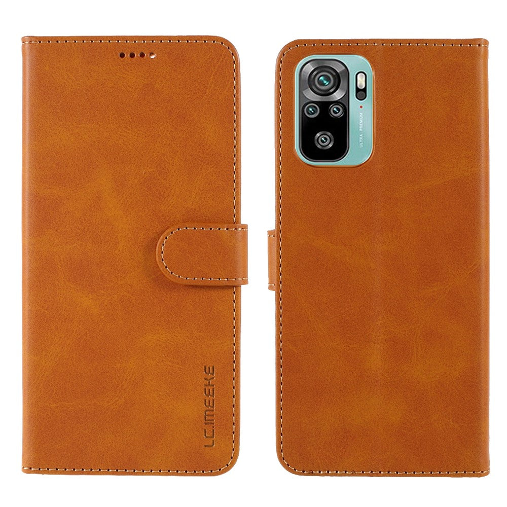 LC.IMEEKE för Xiaomi Redmi Note 10S / Note 10 4G / Poco M5s 4G Plånboksfodral i läder, mobilskal