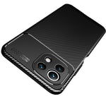 Precise Cut-Out Carbon Fiber Texture Protector TPU Drop-proof Phone Cover for Xiaomi Mi 11 Lite 4G / 5G / 11 Lite 5G NE