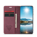 CASEME 013 Series Auto-absorbed Leather Wallet Stand Case Shell for Xiaomi Mi 11