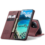 CASEME 013 Series Auto-absorbed Leather Wallet Stand Case Shell for Xiaomi Mi 11