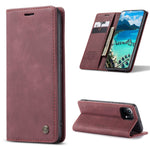 CASEME 013 Series Auto-absorbed Leather Wallet Stand Case Shell for Xiaomi Mi 11