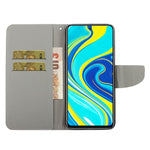 Pattern Printing PU Leather Full Protection Stand Phone Cover Case with Strap for Xiaomi Redmi Note 9 Pro