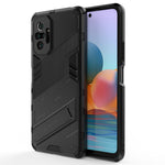 Kickstand Design Shockproof PC + TPU Hybrid Phone Case Cover for Xiaomi Redmi Note 10 Pro Max / Redmi Note 10 Pro