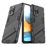 Kickstand Design Shockproof PC + TPU Hybrid Phone Case Cover for Xiaomi Redmi Note 10 Pro Max / Redmi Note 10 Pro