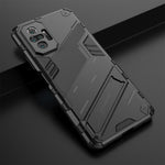 Kickstand Design Shockproof PC + TPU Hybrid Phone Case Cover for Xiaomi Redmi Note 10 Pro Max / Redmi Note 10 Pro