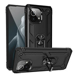 Hybrid PC + TPU Phone Case Shell Anti-Fall Finger Ring Kickstand for Xiaomi Mi 11
