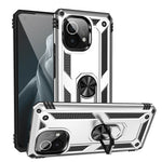 Hybrid PC + TPU Phone Case Shell Anti-Fall Finger Ring Kickstand for Xiaomi Mi 11