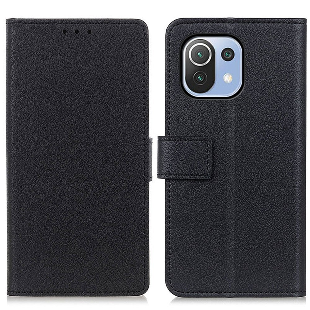 Leather Stand Case with Card Slots and Cash Pocket for Xiaomi Mi 11 Lite 4G / 5G / 11 Lite 5G NE