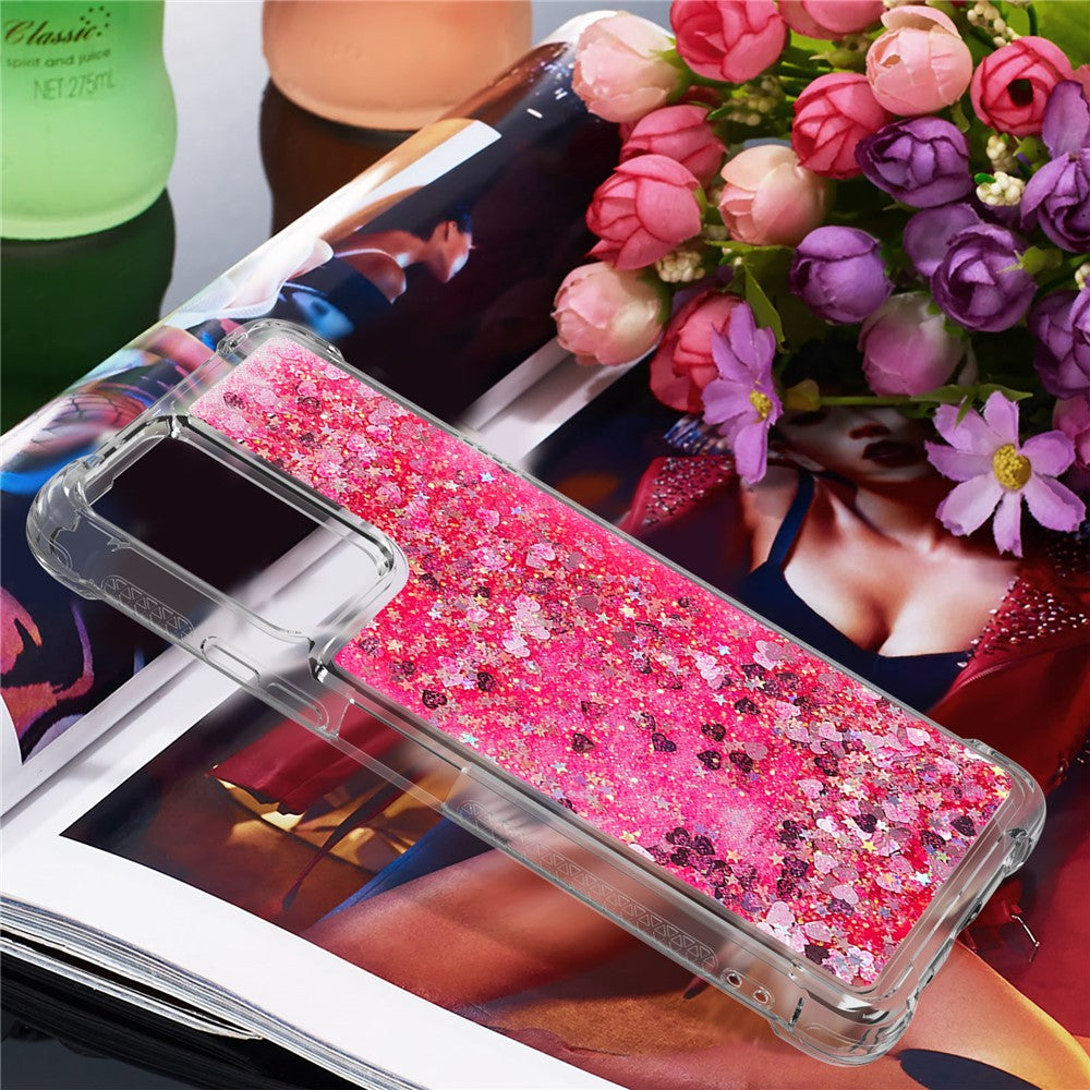 Dynamic Quicksand Shock-absorbing TPU Phone Case Shell Cover for Xiaomi Redmi Note 10 Pro Max / Note 10 Pro 4G (Global) / (India)