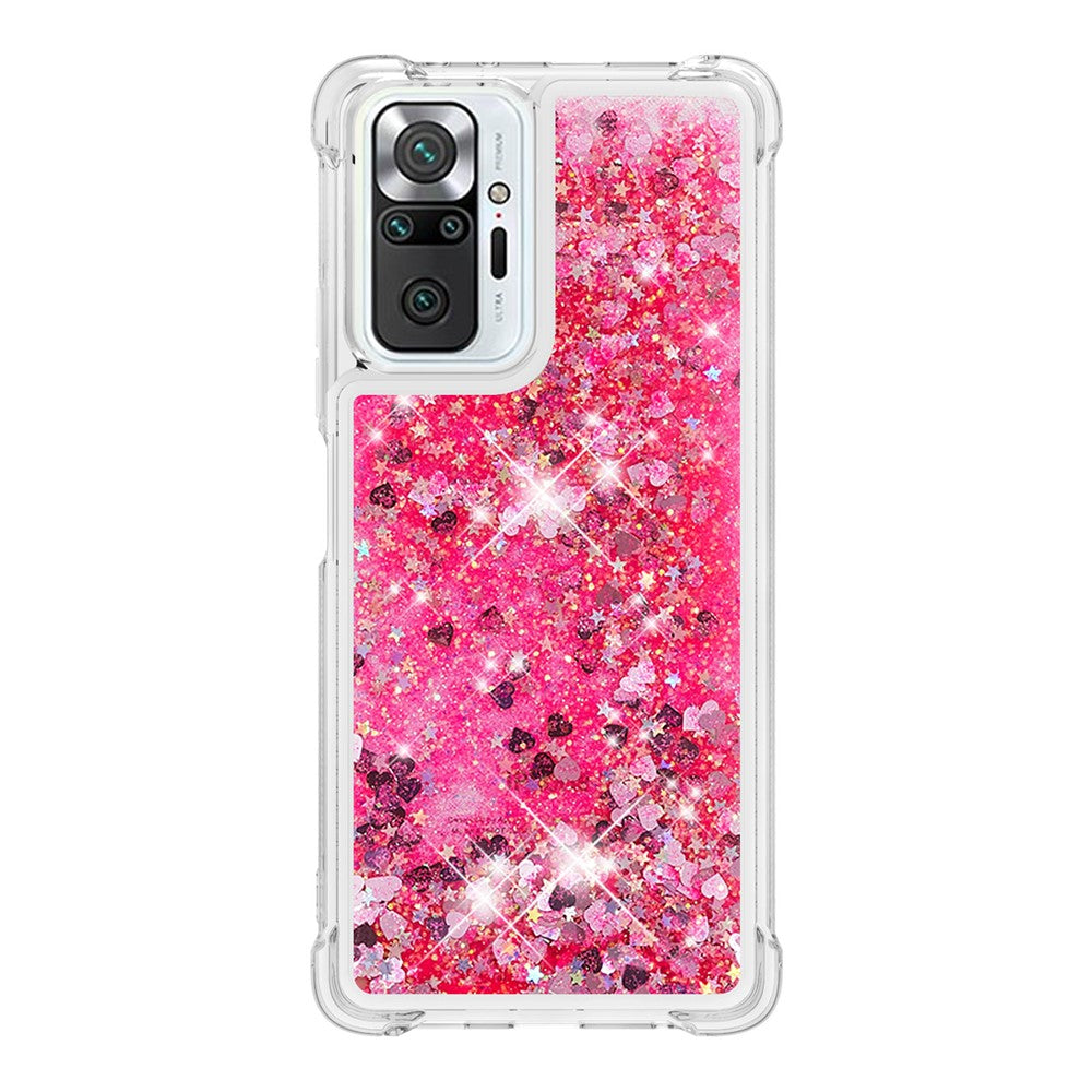 Dynamic Quicksand Shock-absorbing TPU Phone Case Shell Cover for Xiaomi Redmi Note 10 Pro Max / Note 10 Pro 4G (Global) / (India)