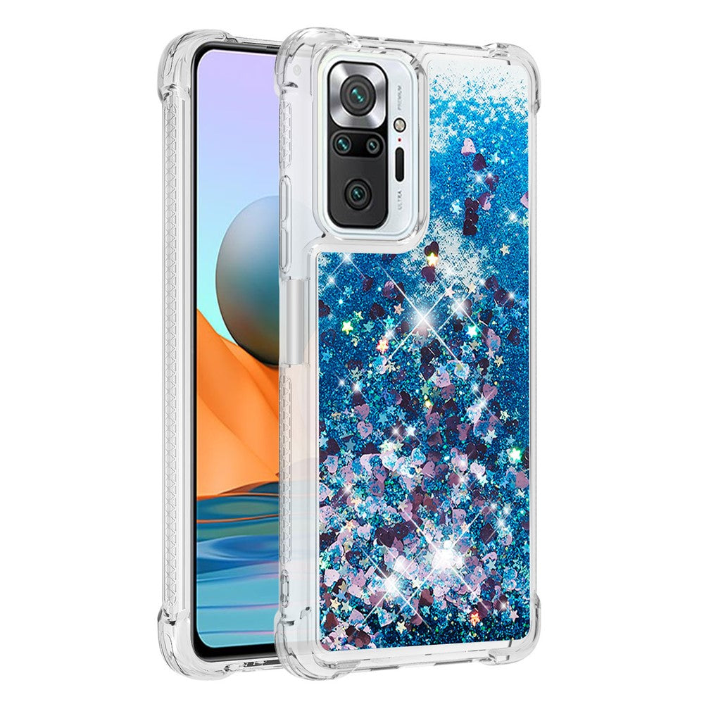 Dynamic Quicksand Shock-absorbing TPU Phone Case Shell Cover for Xiaomi Redmi Note 10 Pro Max / Note 10 Pro 4G (Global) / (India)