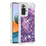 Dynamic Quicksand Shock-absorbing TPU Phone Case Shell Cover for Xiaomi Redmi Note 10 Pro Max / Note 10 Pro 4G (Global) / (India)