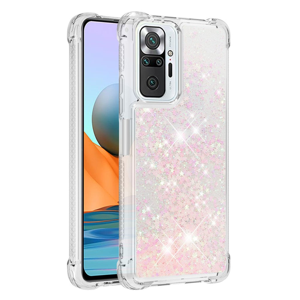 Dynamic Quicksand Shock-absorbing TPU Phone Case Shell Cover for Xiaomi Redmi Note 10 Pro Max / Note 10 Pro 4G (Global) / (India)