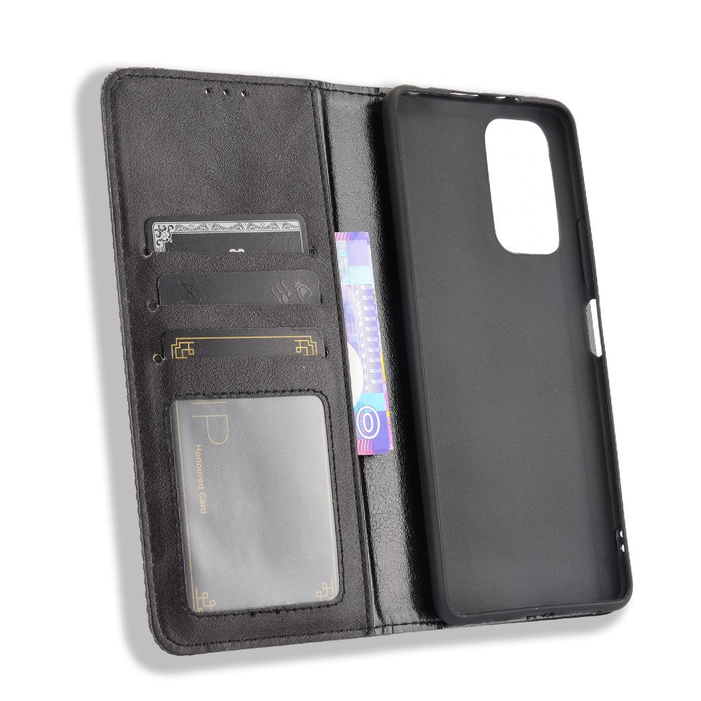 Magnetisk stängning Vintage-stil mobilskal plånboksfodral läderskydd för Xiaomi Note 10 Pro 4G/Note 10 Pro Max 4G