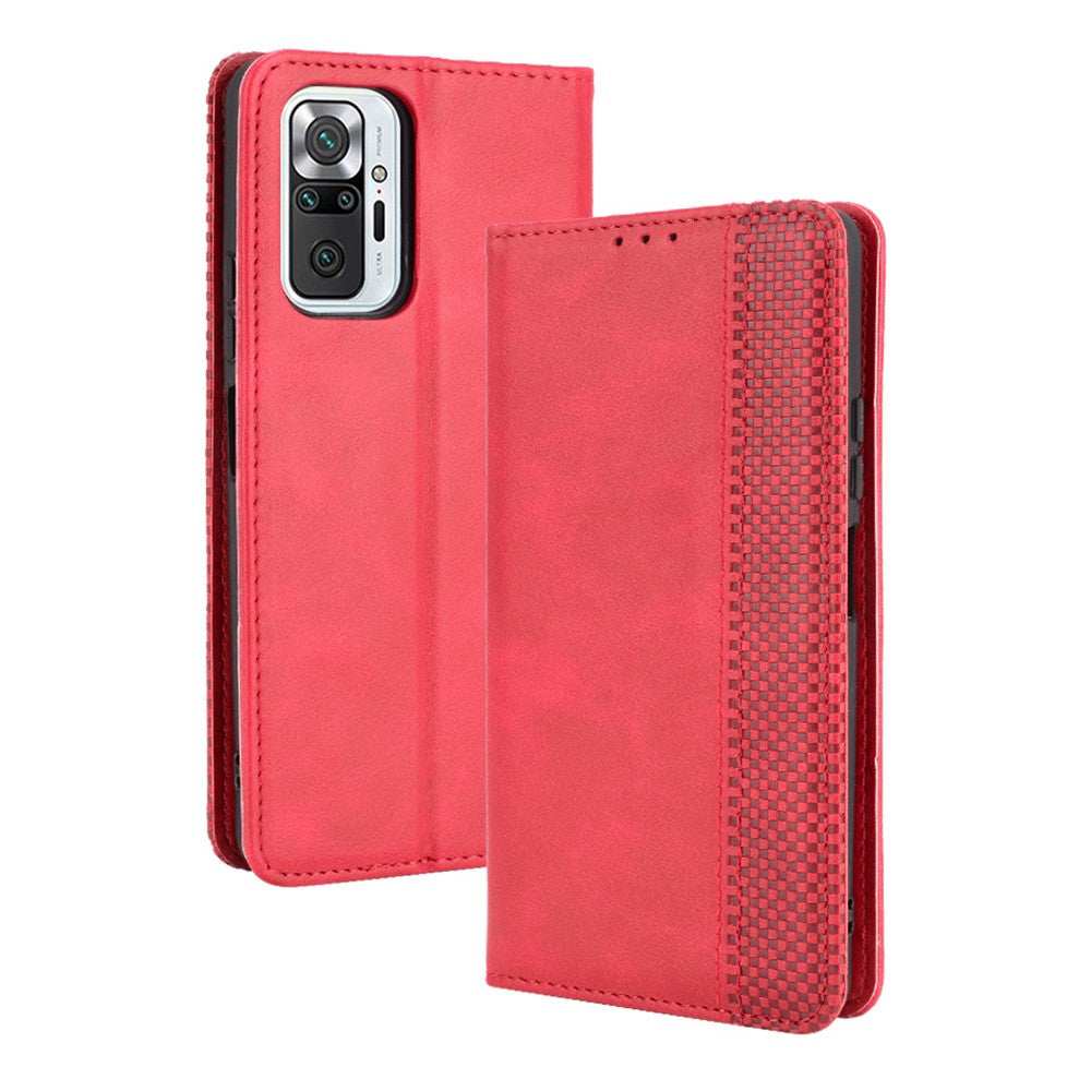 Magnetisk stängning Vintage-stil mobilskal plånboksfodral läderskydd för Xiaomi Note 10 Pro 4G/Note 10 Pro Max 4G