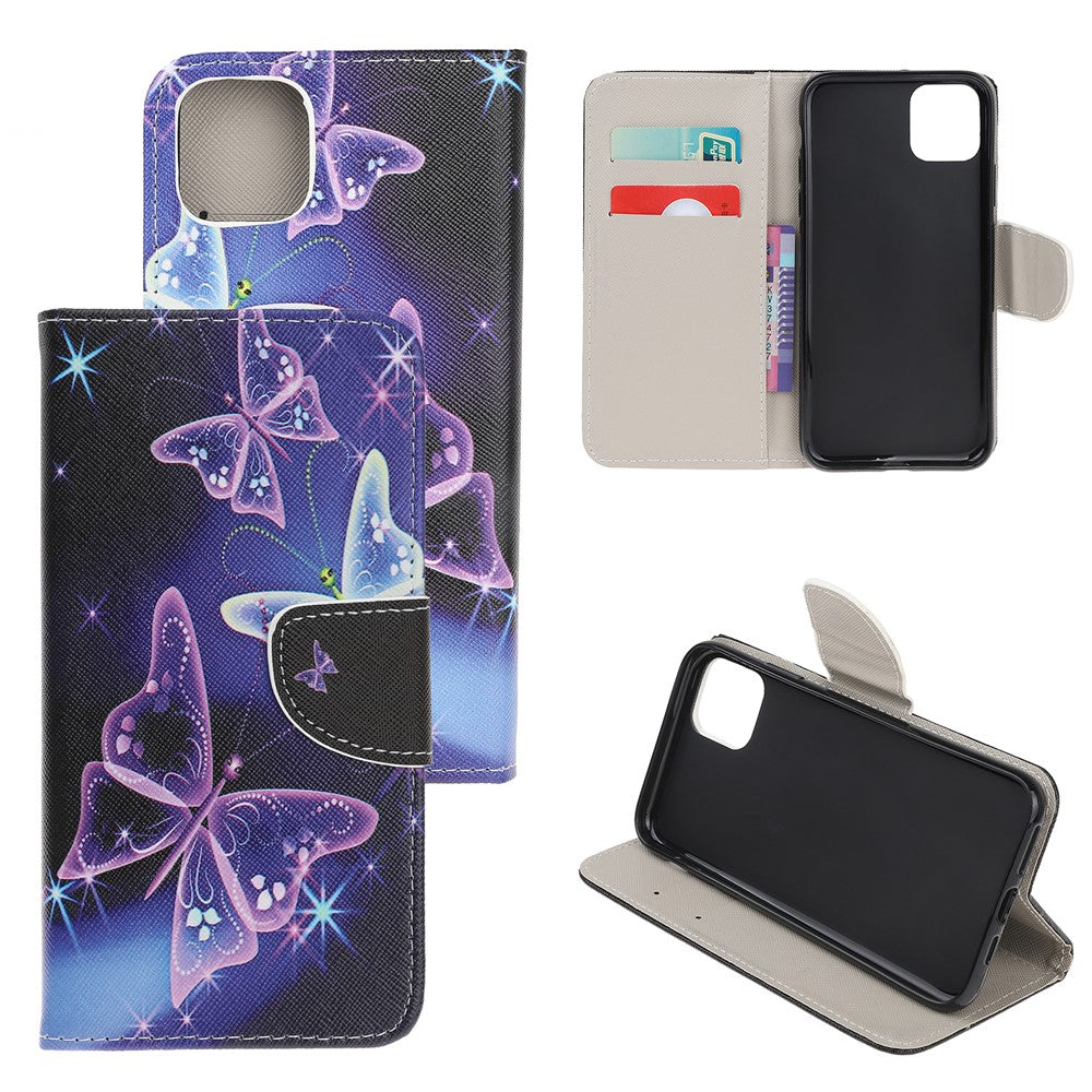 Cross Texture Pattern Printing Leather Wallet Stand Case for Xiaomi Mi 11 Lite 4G / 5G / 11 Lite 5G NE