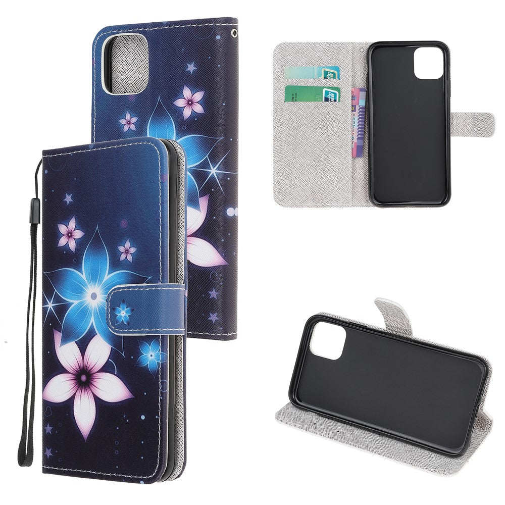 Cross Texture New Pattern Printing Leather Wallet Stand Case for Xiaomi Mi 11 Lite 4G / 5G / 11 Lite 5G NE