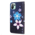 Cross Texture New Pattern Printing Leather Wallet Stand Case for Xiaomi Mi 11 Lite 4G / 5G / 11 Lite 5G NE