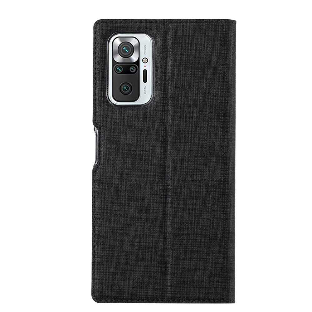 VILI DMX Series Full Coverage Well-Protected Leather Stand Case with Card Holder for Xiaomi Redmi Note 10 Pro 4G (India)/(Global)/Note 10 Pro Max