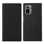 VILI DMX Series for Xiaomi Redmi Note 10 4G / Redmi Note 10S / Poco M5s 4G Card Holder Design Leather Stand Case