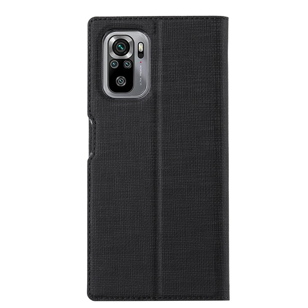 VILI DMX Series for Xiaomi Redmi Note 10 4G / Redmi Note 10S / Poco M5s 4G Card Holder Design Leather Stand Case