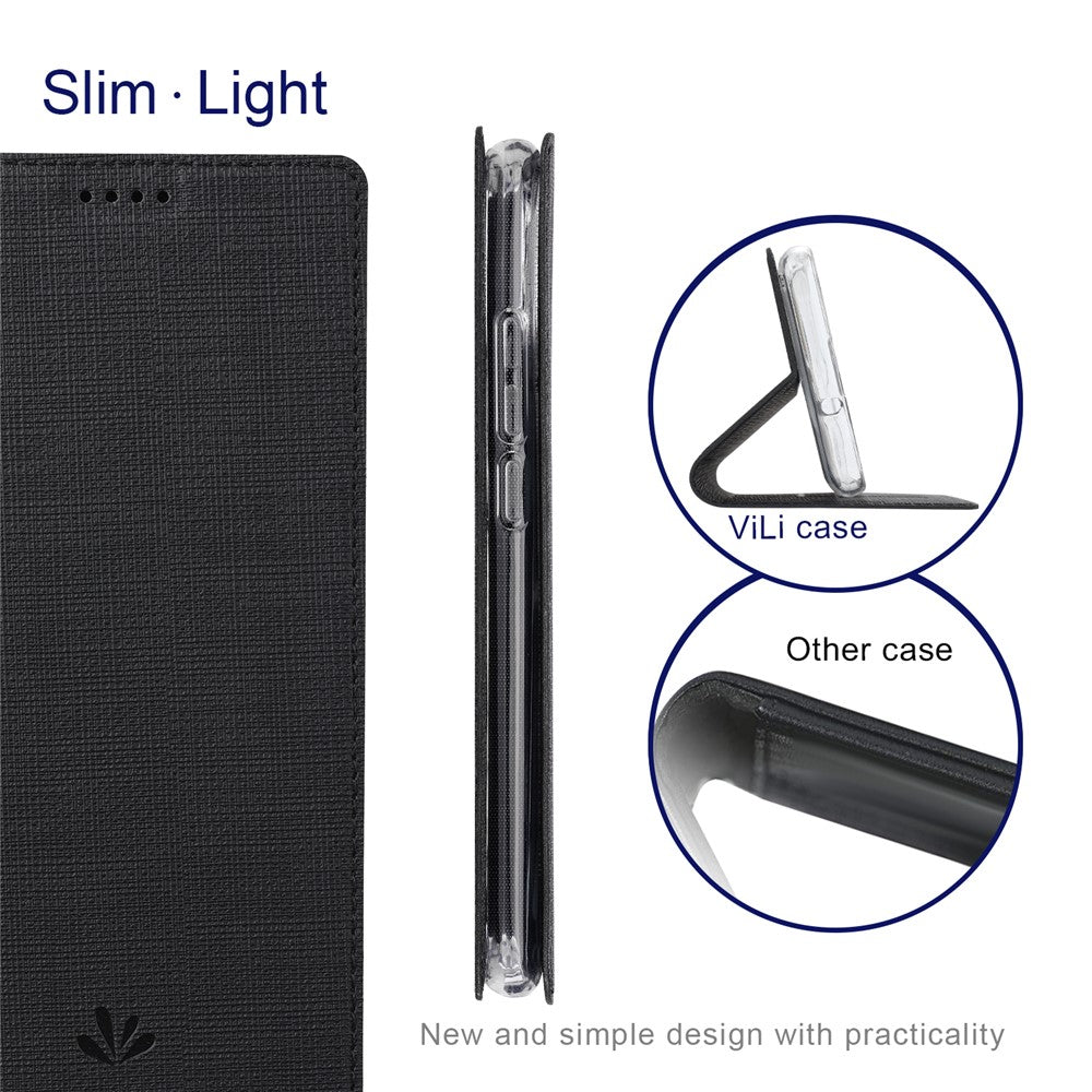 VILI DMX Series for Xiaomi Redmi Note 10 4G / Redmi Note 10S / Poco M5s 4G Card Holder Design Leather Stand Case