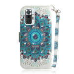 3D Pattern Printing PU Leather Wallet Stand Phone Protection Cover Case for Xiaomi Redmi Note 10 Pro 4G (Global)/(India)