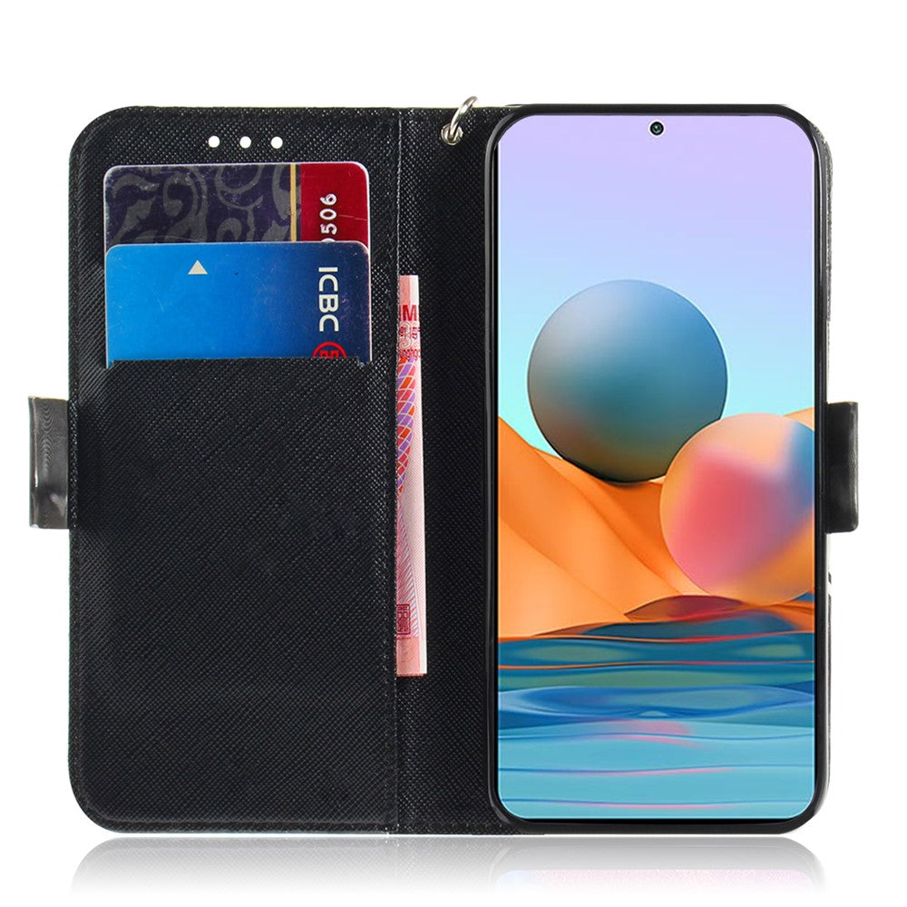 3D Pattern Printing PU Leather Wallet Stand Phone Protection Cover Case for Xiaomi Redmi Note 10 Pro 4G (Global)/(India)