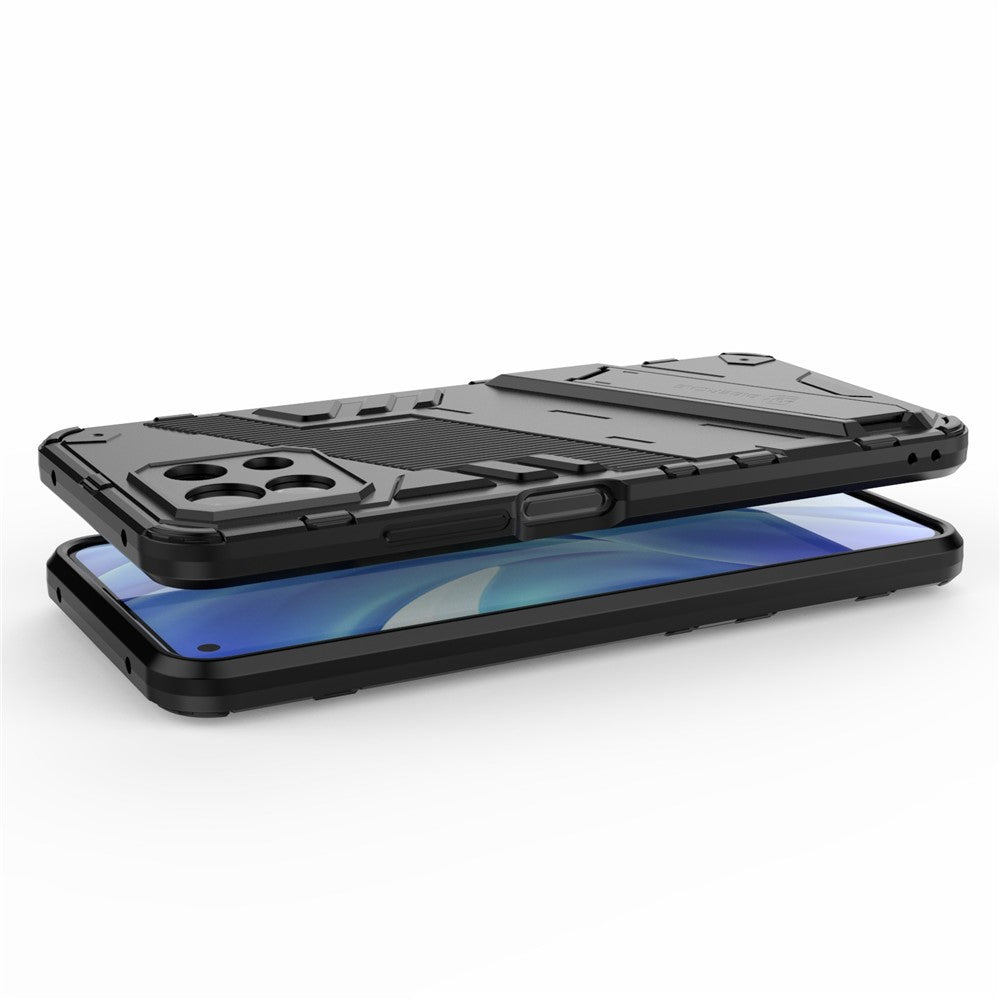 Foldable Kickstand Shockproof PC + TPU Hybrid Phone Case Cover for Xiaomi Mi 11 Lite 4G / 5G / 11 Lite 5G NE