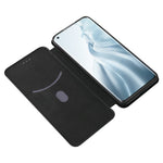 Carbon Fiber Texture Auto-absorbed Leather Stand Phone Shell Cover with Card Slot for Xiaomi Mi 11 Pro