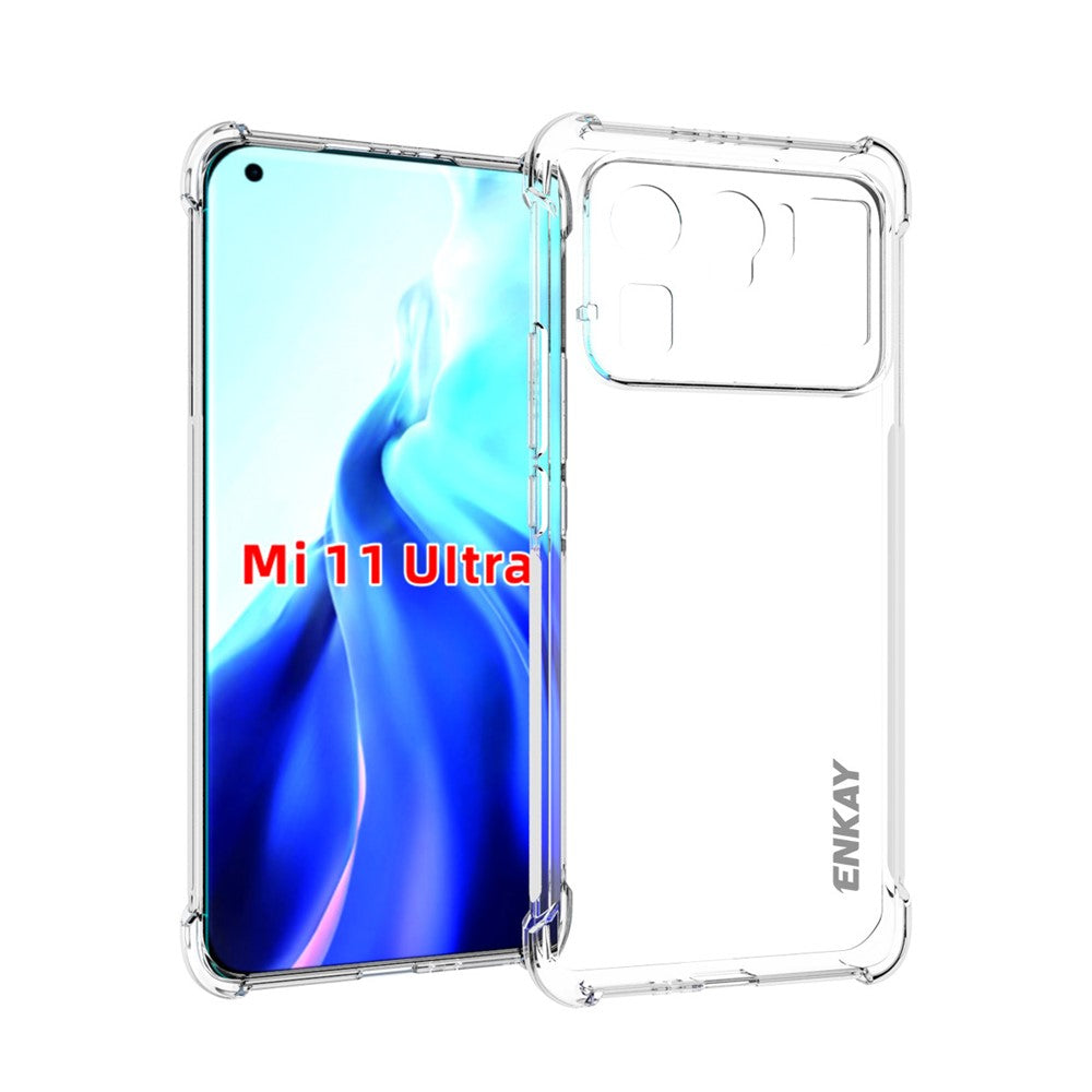 ENKAY HAT PRINCE ENK-PC113 Thicken Cushion Anti-slip Flexible Transparent TPU Cover Case for Xiaomi Mi 11 Ultra