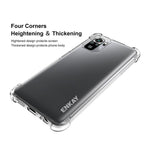 ENKAY HAT PRINCE ENK-PC115 för Xiaomi Redmi Note 10 4G / Redmi Note 10S 4G / Poco M5s 4G Förtjockad 4 Hörn Airbag Transparent Halkfri Flexibelt TPU-Skal