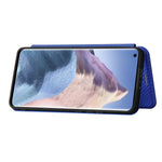 Auto-absorbed Carbon Fiber Texture Stand Cover for Xiaomi Mi 11 Ultra