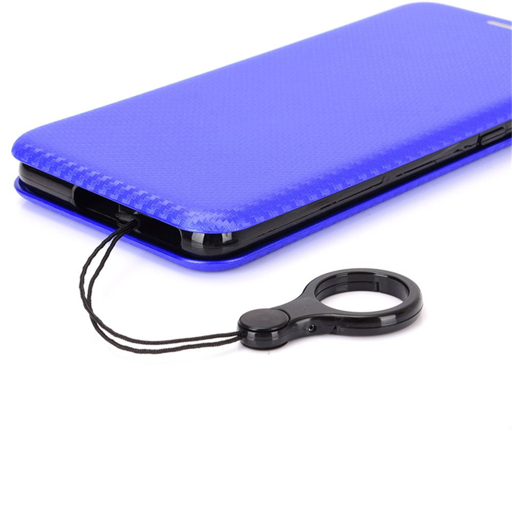 Auto-absorbed Carbon Fiber Texture Stand Cover for Xiaomi Mi 11 Ultra