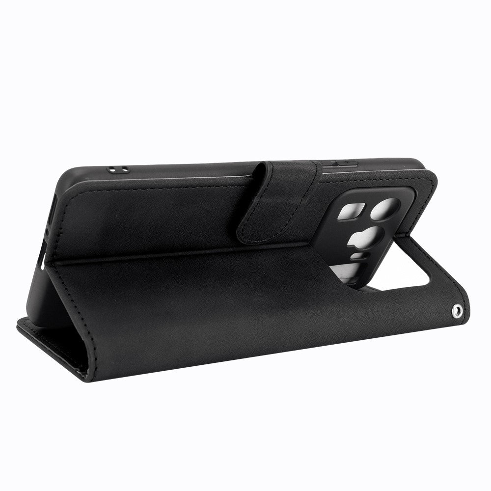 Skin-touch Feeling Leather Wallet Phone Cover with Supporting Stand for Xiaomi Mi 11 Ultra