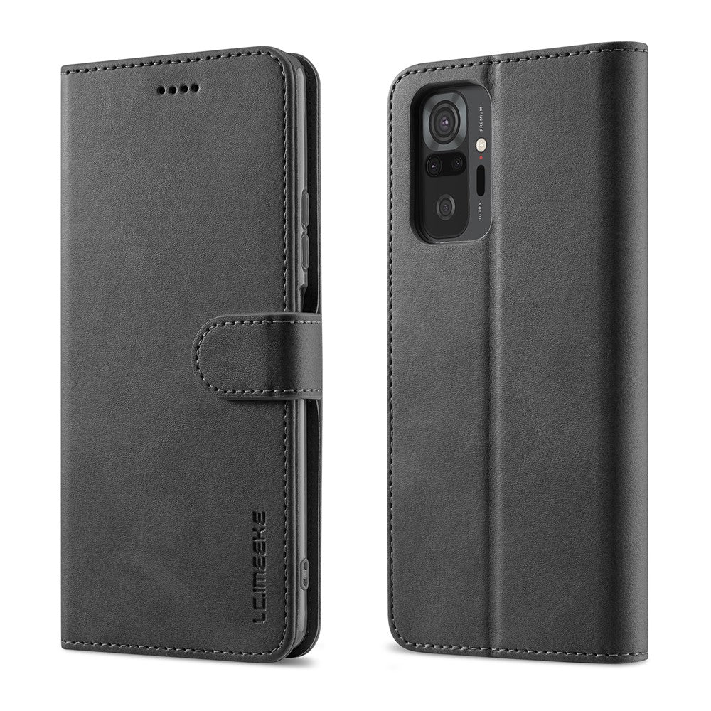 LC.IMEEKE Wallet Stand Leather Phone Casing Shell for Xiaomi Redmi Note 10 Pro/Note 10 Pro Max