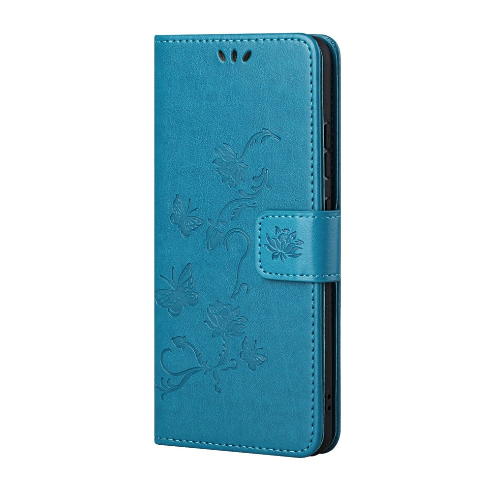 Imprint Butterfly Flower Leather Wallet Stand Case Cover for Xiaomi Redmi Note 10 5G/Poco M3 Pro 5G/4G